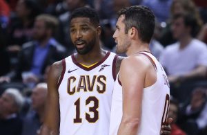 Kevin Love and Tristan Thompson