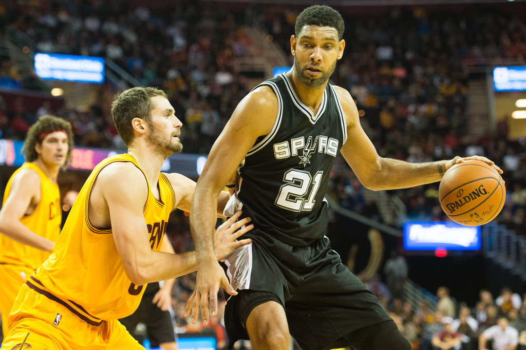 Kevin Love and Tim Duncan