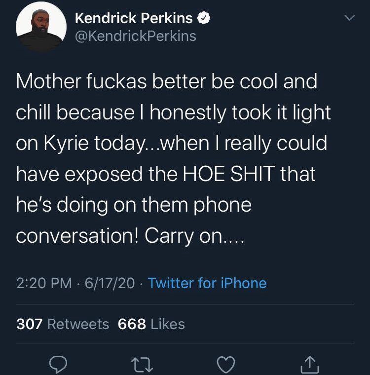 Kendrick Perkins Kyrie Irving