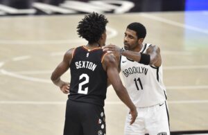 Collin Sexton and Kyrie Irving