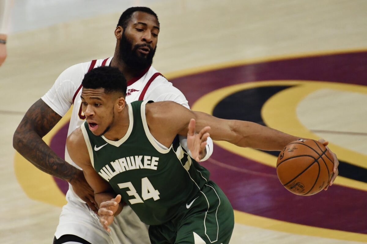 Andre Drummond and Giannis Antetokounmpo