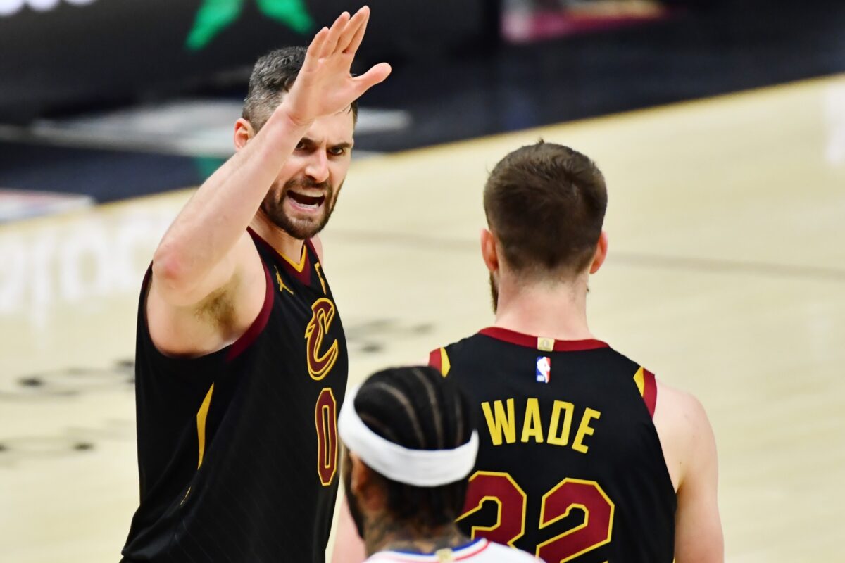 Kevin Love and Dean Wade