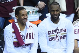 Channing Frye and LeBron James