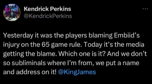 Kendrick Perkins and LeBron James