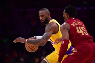 Donovan Mitchell and LeBron James