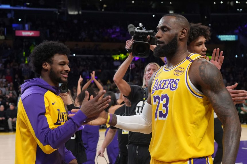 LeBron James and Bronny James