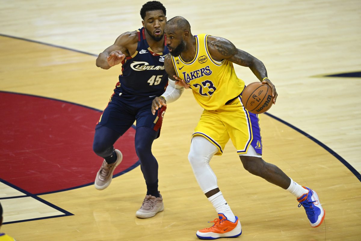 Donovan Mitchell and LeBron James