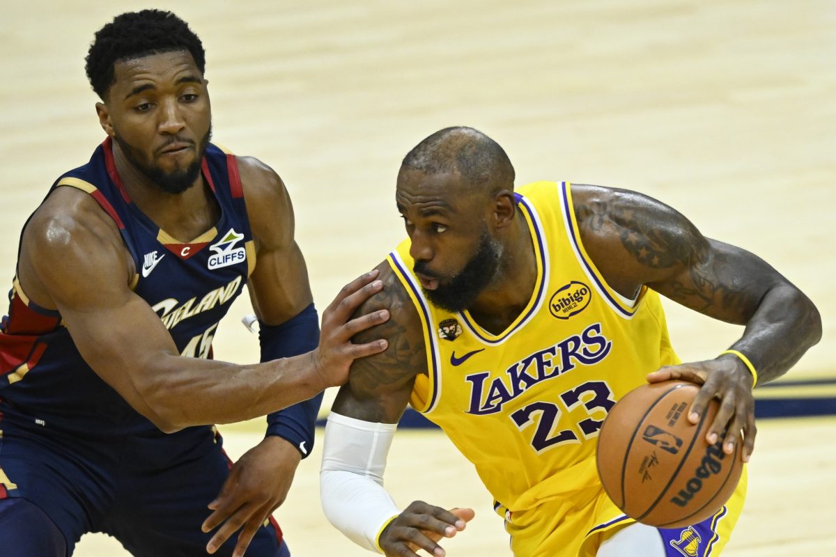 LeBron James and Donovan Mitchell