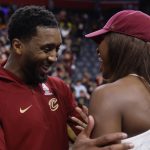 Donovan Mitchell and Coco Jones
